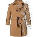 Betusline Boys Waterproof Trench Coat Double Breasted Jacket Dress Coats