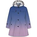 Betusline Girl's Single Breasted Trench Coat Hooded Dress Coat Outerwear