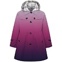 Betusline Girl's Single Breasted Trench Coat Hooded Dress Coat Outerwear