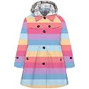 Betusline Girl's Single Breasted Trench Coat Hooded Dress Coat Outerwear