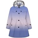 Betusline Girl's Single Breasted Trench Coat Hooded Dress Coat Outerwear