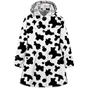 Betusline Girl's Single Breasted Trench Coat Hooded Dress Coat Outerwear