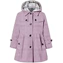 Betusline Girls' Dress Coat Hoodie Wool Blend Coats Fall Winter Peacoat