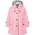 Betusline Girls' Dress Coat Hoodie Wool Blend Coats Fall Winter Peacoat