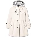 Betusline Girls' Dress Coat Hoodie Wool Blend Coats Fall Winter Peacoat