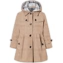 Betusline Girls' Dress Coat Hoodie Wool Blend Coats Fall Winter Peacoat