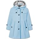 Betusline Girls' Dress Coat Hoodie Wool Blend Coats Fall Winter Peacoat