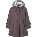 Betusline Girls' Dress Coat Hoodie Wool Blend Coats Fall Winter Peacoat