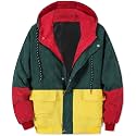 Betusline Men39s Retro Long Sleeve Color Block