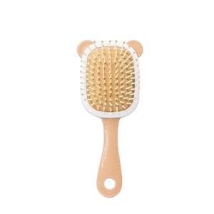 cartoon style soft bristles baby hair brush  cute hair brush  hair comb for kids girls and boys for home and travel use kids hair brush for gift for children brown