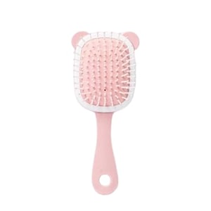 cartoon style soft bristles baby hair brush  cute hair brush  hair comb for kids girls and boys for home and travel use kids hair brush for gift for children pink color