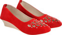 Beutix Women Bellies Sandal (Red , 4)