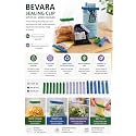 BEVARA Sealing Clips Set of 24 in Mixed Colours, 2 Sizes, 6 cm &amp; 11 cm Sizes, Freezer-Safe, Dishwasher-Safe, 50% Recycled Plastic, 4 Colours