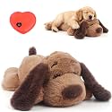 BEVERLYSHARK Heartbeat Puppy Toy Dog Anxiety Relief Calming Aid Heartbeat Stuffed Animals Pet Comfort Cuddle Sleep Aid Puppy Behavioral Training Aid Toy for Dog Cat