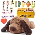 BEVERLYSHARK Puppy Heartbeat Toy Dog Anxiety Relief Sleep Calming Aid Heartbeat Stuffed Animal Behavioral Crate Kennel Training Heartbeat Plush Toy for Small, Medium, Large Dog Cat Brown-C
