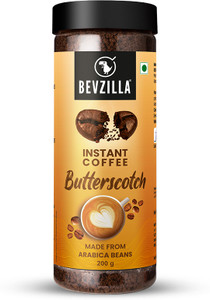 bevzilla 200 grams butterscotch flavoured instant coffee powderhot  cold brews instant coffee 200 g butterscotch flavoured