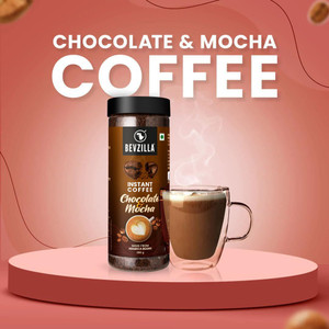 bevzilla 200 gram chocolate  mocha instant coffee powder with coffee mug instant coffee