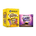 Bevzilla 48 Sachets Dark Wish Instant Coffee X 96 Assorted Instant Coffee Powder Sachets Instant Coffee (144 x 2 g, Vanilla, Hazelnut, Butterscotch, Dark Chocolate Flavoured)