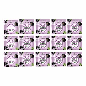 bevzilla blackcurrant instant iced tea pack of 15 15gm sachet  bold amp fruity flavor  refreshing summer drink  instant mix amp travel-friendly