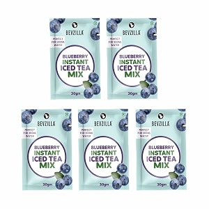 bevzilla blueberry instant iced tea mix  pack of 530gm each  delicious amp hydrating  quick to prepare  cool amp refreshing summer beverage