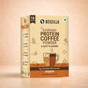 Bevzilla Everyday Protein Coffee Powder, 4 Flavoured Instant Coffee (16 x 10 g, Vanilla, Unflavoured, Hazelnut, Butterscotch Flavoured)