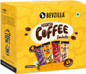 Bevzilla Instant Coffee Powder - 48 Sachets Box,Assorted Flavour,12 Sachets Each Flavour Instant Coffee (48 x 2 g, Hazelnut, Unflavoured, Vanilla, Butterscotch Flavoured)