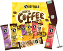 Bevzilla Instant Coffee Powder - 60 Sachets with Electric Frother, 15 Sachet Each Flavour Instant Coffee (60 x 2 g, Vanilla, Hazelnut, Unflavoured, Butterscotch Flavoured)