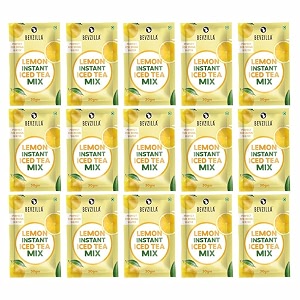 bevzilla lemon instant iced tea mix  pack of 1530gm each  zesty amp refreshing  instant summer beverageeasy to useperfect for quick hydration