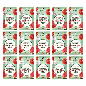 bevzilla watermelon instant iced tea mix  pack of 1530gm  juicy amp refreshing summer drinkeasy to useperfect for quick hydration