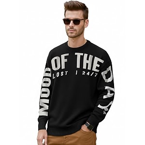 Bewakoof Acrylic Mens Round Neck Sweater