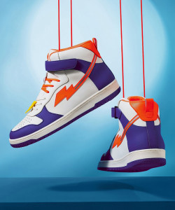 BEWAKOOF Bolt Color Block High-Top Sneakers For