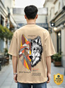 BEWAKOOF Graphic Print Men Crew Neck Brown