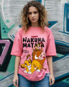 BEWAKOOF Graphic Print Women Round Neck Pink