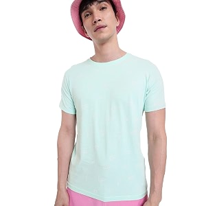 bewakoof men39s 100 cotton solid regular fit half sleeve round neck t-shirt  tshirt for men cotton casual wear  street wear