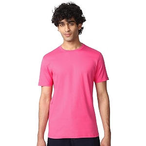 bewakoof men39s 100 cotton solid regular fit half sleeve round neck t-shirt  tshirt for men cotton casual wear  street wear
