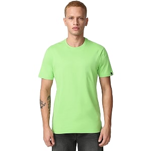 bewakoof men39s 100 cotton solid regular fit half sleeve round neck t-shirt  tshirt for men cotton casual wear  street wear