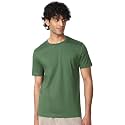 Bewakoof Men's 100% Cotton Solid Regular Fit Half Sleeve Round Neck T-Shirt | Tshirt for Men Cotton| Casual Wear | Street Wear