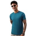 Bewakoof Men's 100% Cotton Solid Regular Fit Half Sleeve Round Neck T-Shirt | Tshirt for Men Cotton| Casual Wear | Street Wear