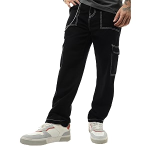 Bewakoof Men Mid Rise Baggy Regular Fit