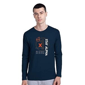 Bewakoof Mens Cotton Typography Regular Fit Full