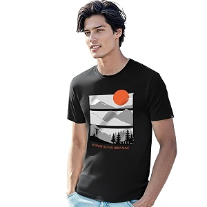 Bewakoof Mens Feel Most Alive Printed 100
