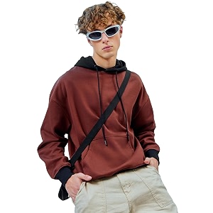 Bewakoof Mens Fleece Oversized Fit Hoodies