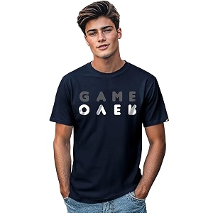 Bewakoof Mens Game Over Printed 100 Cotton