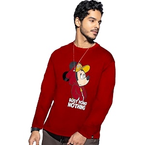 Bewakoof Mens Mickey Graphic Printed 100 Cotton