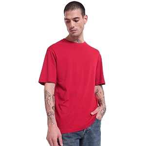Bewakoof Mens Solid Oversized Fit Half Sleeve