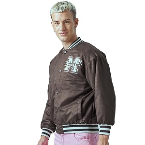 Bewakoof Mens Standard Length Embroidered Oversized Fit