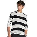 Bewakoof Men's Typography Oversized Fit Full Sleeve Round Neck Acrylic Sweater