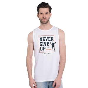 Bewakoof Mens Typography 100 Cotton Vest -