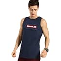 Bewakoof Men39s Typography Blue Round Neck Sleeveless