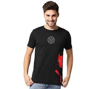 Bewakoof Men Marvel Iron Face AVL Printed